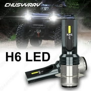 P15D H6M H6 LED Headlight Bulb H6 High Low Beam Plug&Play White Car Light Bulb, Pack of 2
