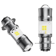 P15D H6M LED Motorcycle Headlight Bulbs White High Low Dual Beam 6000K Automotive Bulb fits Motorcycle 2 Pack