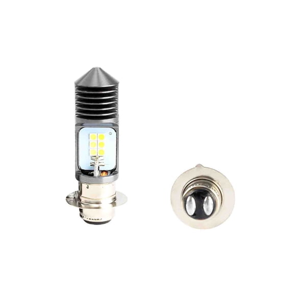 P15D LED Motorcycle Headlight Bulb 12V-85V, 10W High Low Beam 1500LM 6000K, 3030 SMD Lamp Beads 30000 Hour Lifespan, Moped Scooter ATV UTV Electric Bike Headlamp Conversion