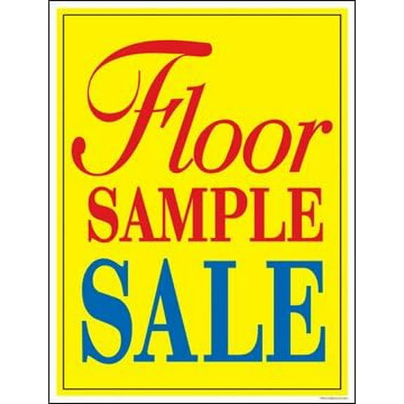 P15FLO Furniture Floor Sample Sale Window Sale Sign Posters Retail Business Store Signs (P15-22" x 28') Furniture Flooring Mattress Wholesale Indoor Signage