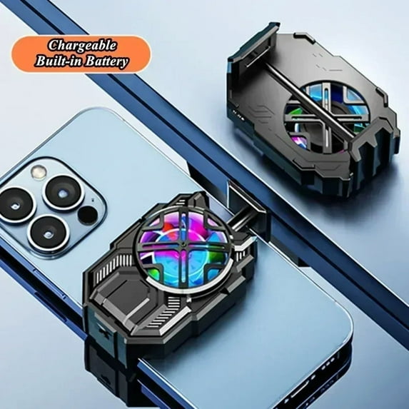 P16 mobile phone air-cooled cooling fan radiator back-clip game cooler for iPhone Android PUBG gaming accessories cool heat sink