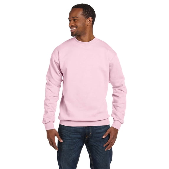 P1607 Fleece Crewneck Sweatshirt - Pale Pink - Medium