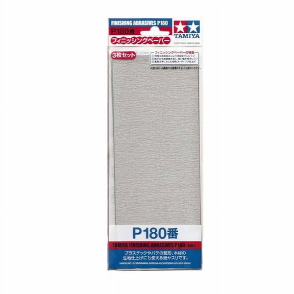 Tamiya 87092 Finishing Abrasive P180 3 Pieces
