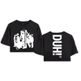 thumbnail image 1 of P1Harmony Merch DUN Logo Crop Top T-shirt Women Girl Team Cartoon Short Sleeve, 1 of 2