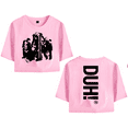 thumbnail image 1 of P1Harmony Merch DUN Logo Crop Top T-shirt Women Girl Team Cartoon Short Sleeve, 1 of 2