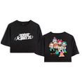 thumbnail image 1 of P1Harmony Merch Pikids Logo Crop Top T-shirt Women Girl Team Cartoon Short Sleeve, 1 of 2