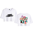 thumbnail image 1 of P1Harmony Merch Pikids Logo Crop Top T-shirt Women Girl Team Cartoon Short Sleeve, 1 of 2