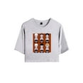 thumbnail image 1 of P1Harmony Merch Sad Boys Crop Top T-shirt Women Girl Team Cartoon Short Sleeve, 1 of 2
