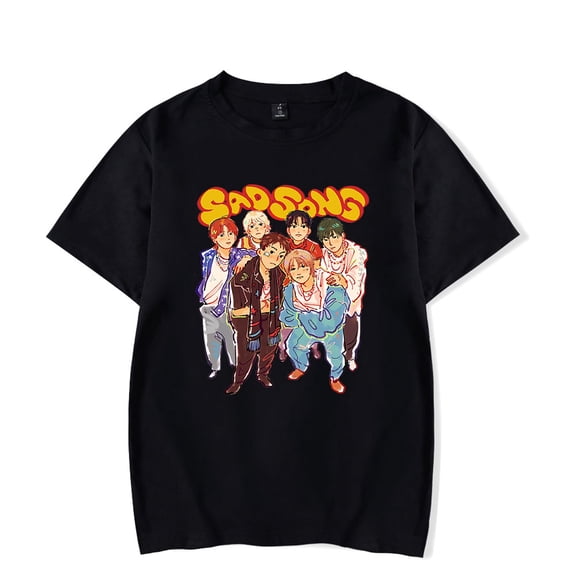 P1Harmony Merch Sad Song Graphic Cute Tee Fashion Unisex Duh Album Tour Short Sleeve Tour Shirt Cool T-Shirt