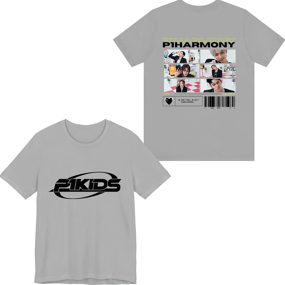 P1Harmony Merch Tour illustration T-shirt Fashion Men Women Short Sleeve Casual Graphic Tee