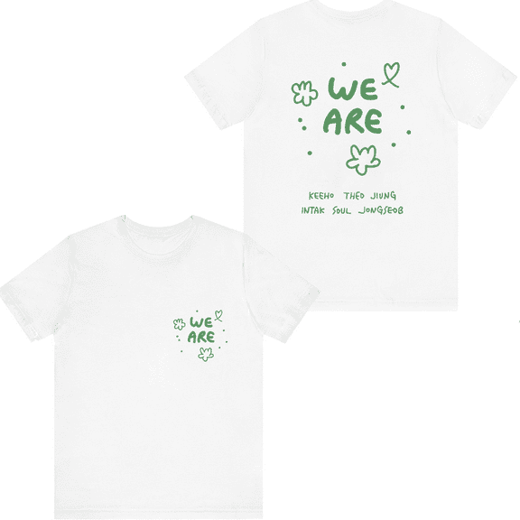 P1Harmony Merch We Are T-shirt Fashion Unisex Men Women Short Sleeve Casual Graphic Tee