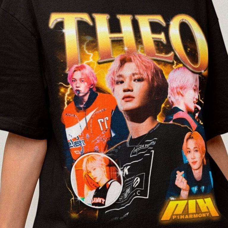 P1Harmony Theo Retro Bootleg Tee - Kpop T-shirt - Kpop Merch