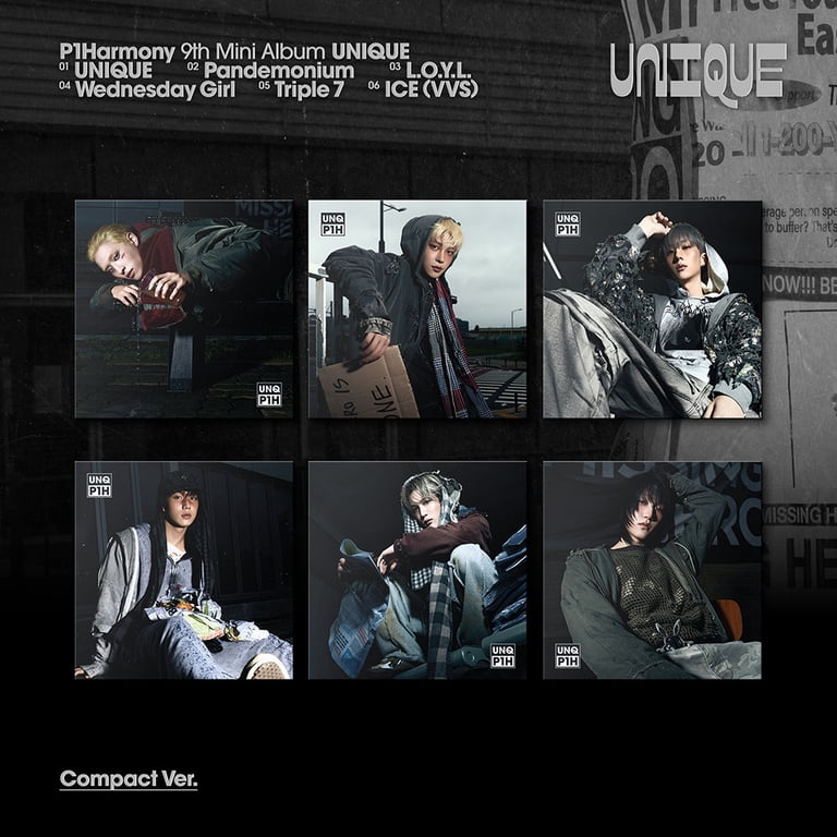 P1Harmony - [UNIQUE] 9th Mini Album COMPACT JONGSEOB Version
