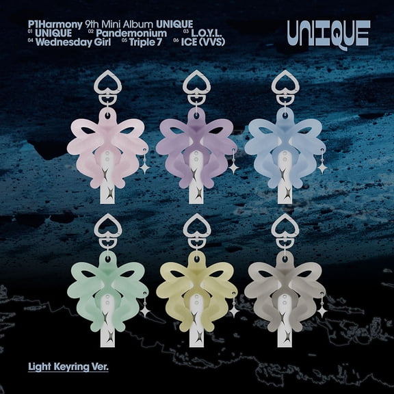 P1Harmony - [UNIQUE] 9th Mini Album LIGHT KEYRING KEEHO Version