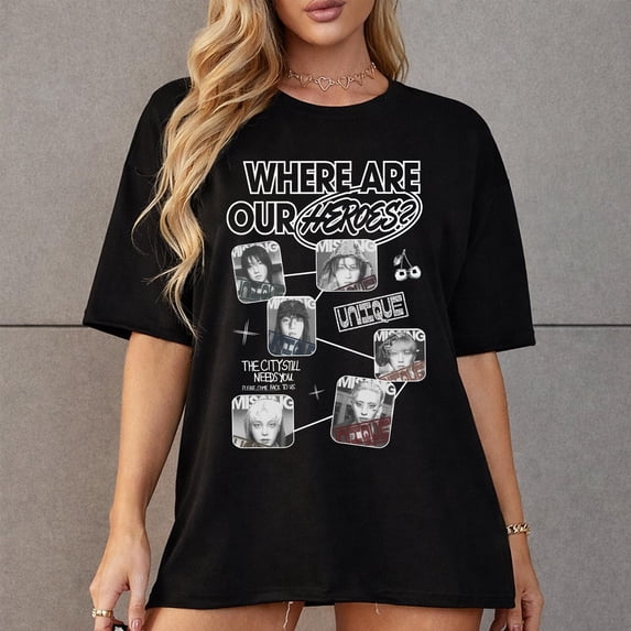 P1Harmony Unique Graphics T-Shirt, P1H The Hero is Missing Tee