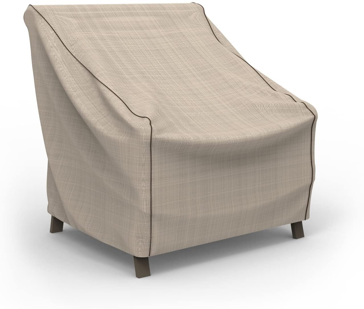 P1W01PM1-2PK - Copertura per Sedia Da Giardino, in Tweed Marrone Chiaro