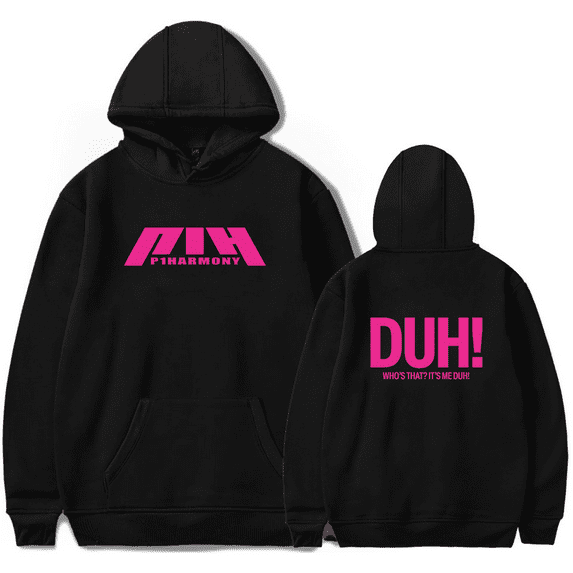 P1harmony Merch Duh New Album Hoodie Long Sleeve Trendy Merch Unisex Pullover Fashion Sweatshirt For Fan