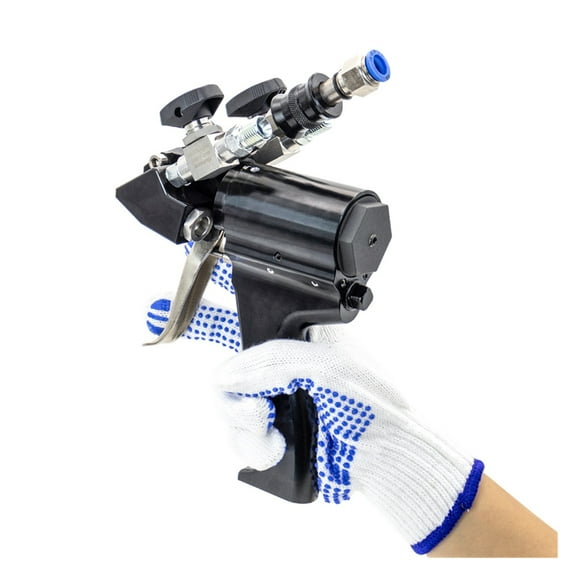 P2 PU Foam Spray Gun Polyurethane Air Purge Spray Gun Self Cleaning With Accessory Kit high pressure
