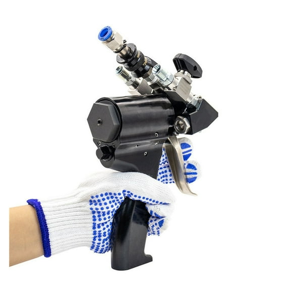 P2 PU Foam Spray Gun Polyurethane Air Purge Spray Gun Self Cleaning With Accessory Kit High Pressure