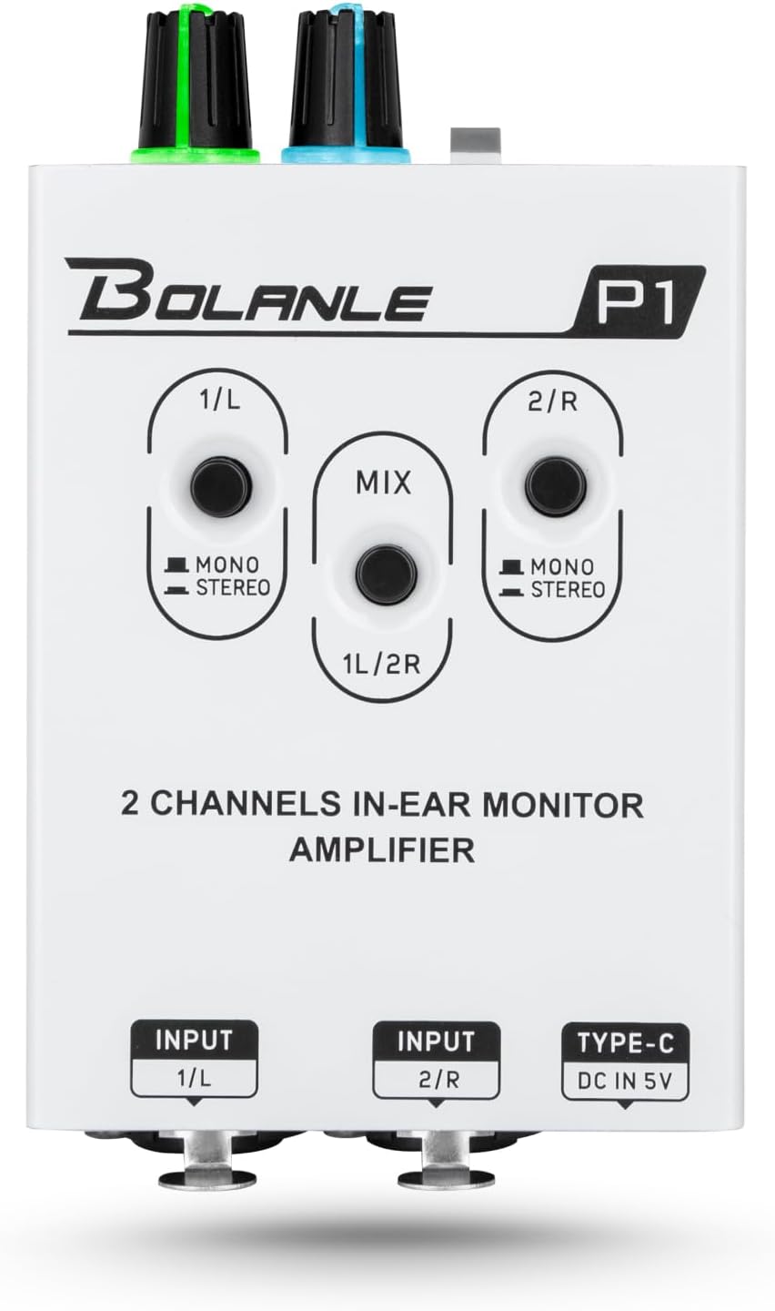 P2 Portable in Ear Monitor Amplifier, Headphone Amp with XLR and TRS