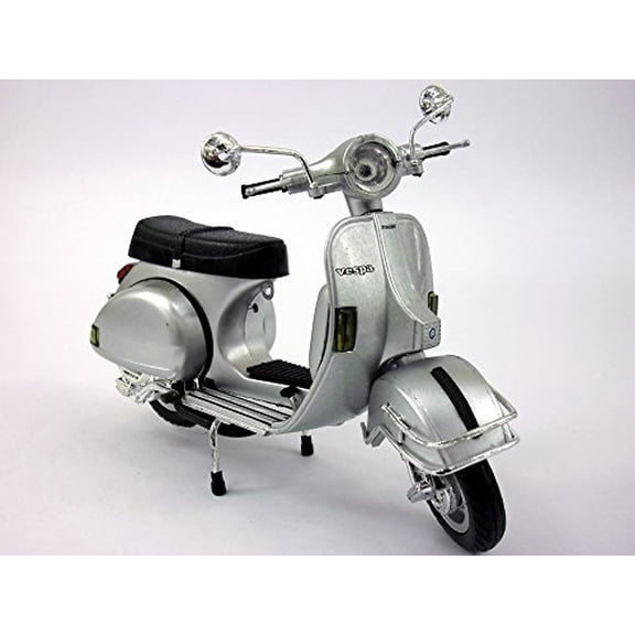 vespa p200e scooter 1/12 scale die-cast metal model - silver