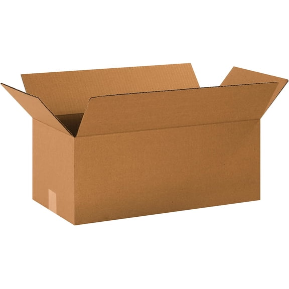 P2010860PK Long Corrugated Boxes, 20" L x 10" W x 8" H, Kraft (Pack of 60)