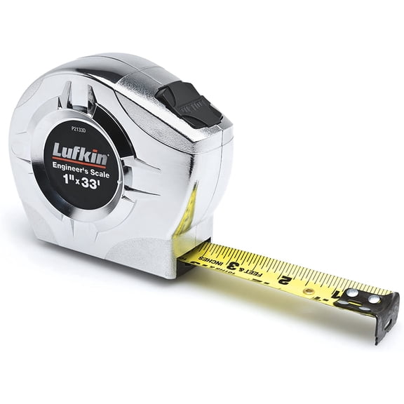 P2133D Power Return Engineer's Tape, 1-Inch by 33-Feet, Chrome