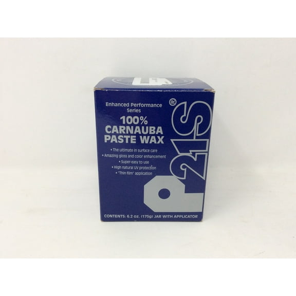 P21S 100% Carnauba Paste Wax 12701W 6.2oz with Applicator