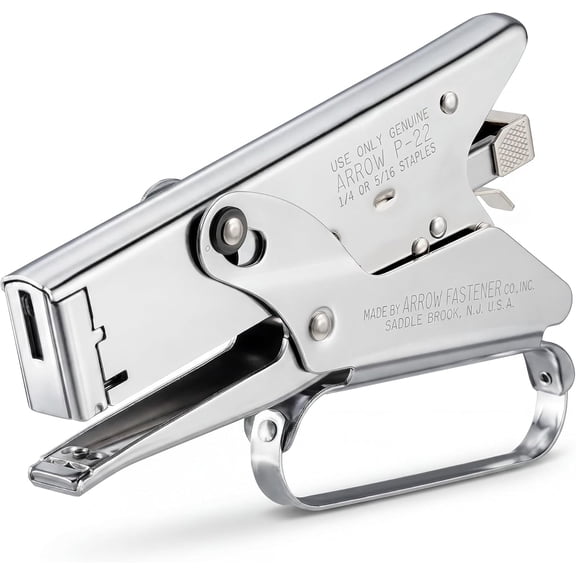 P22 Heavy Duty Handheld Plier Stapler for Crafts, Office, and Insulation, Uses 1/4-Inch and 5/16-Inch Staples