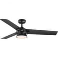 thumbnail image 1 of Edwidge Collection 3-Blade Black 52-Inch DC Motor LED Contemporary Ceiling Fan, 1 of 2