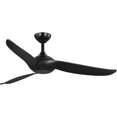 thumbnail image 1 of Progress Lighting Conte 52-Inch LED Ceiling Fan, Matte Black, 3 Blades, Ceiling Light, Grey Weathered Wood Shade, 1 of 13