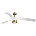 thumbnail image 1 of P250112-163-30-Progress Lighting-Insigna - 3 Blade Ceiling Fan with Light Kit In Contemporary Style-14.75 Inches Tall and 62 Inches Wide-Vintage Brass, 1 of 13