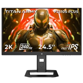 P2510S PLUS 2K QHD 240Hz IPS Gaming Monitor with HDR500, 1ms GTG, and Custom Display Modes-TITAN ARMY