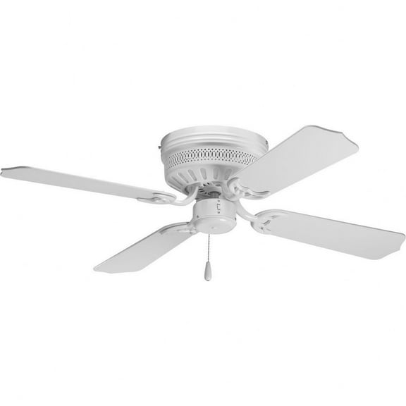 Open Box P2524-30-Progress Lighting-AirPro Hugger - Wide - Ceiling Fan in Transitional style - 42 Inches wide by 8.31 Inches high-White Finish
