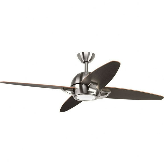 P2542-0930K-Progress Lighting-Soar - Wide - Ceiling Fan - 1 Light - Handheld Remote in Modern style - 54 Inches wide by 14.5 Inches high-Brushed