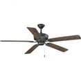thumbnail image 1 of Progress Lighting Lakehurst 5-Light Ceiling Fan, Forged Black, ABS Blades, Wet Rated, Antique Bronze Finish, 1 of 4