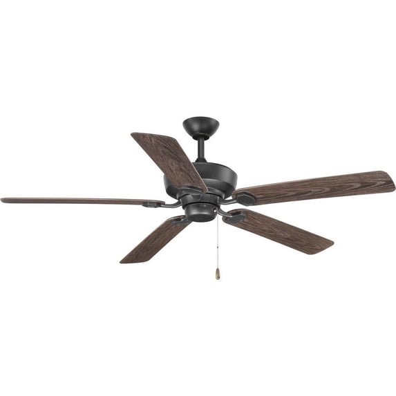 Progress Lighting Lakehurst 5-Light Ceiling Fan, Forged Black, ABS Blades, Wet Rated, Antique Bronze Finish