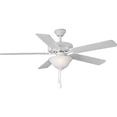 thumbnail image 1 of AirPro Collection 52" Five-Blade Ceiling fan with White Etched Light Kit, 1 of 16