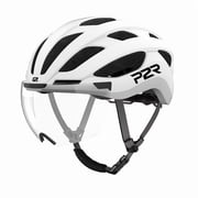 P2R Adult Road Bike Helmet with Mips , Mag-Lens,Magnetic Rear Light, White 55-58CM