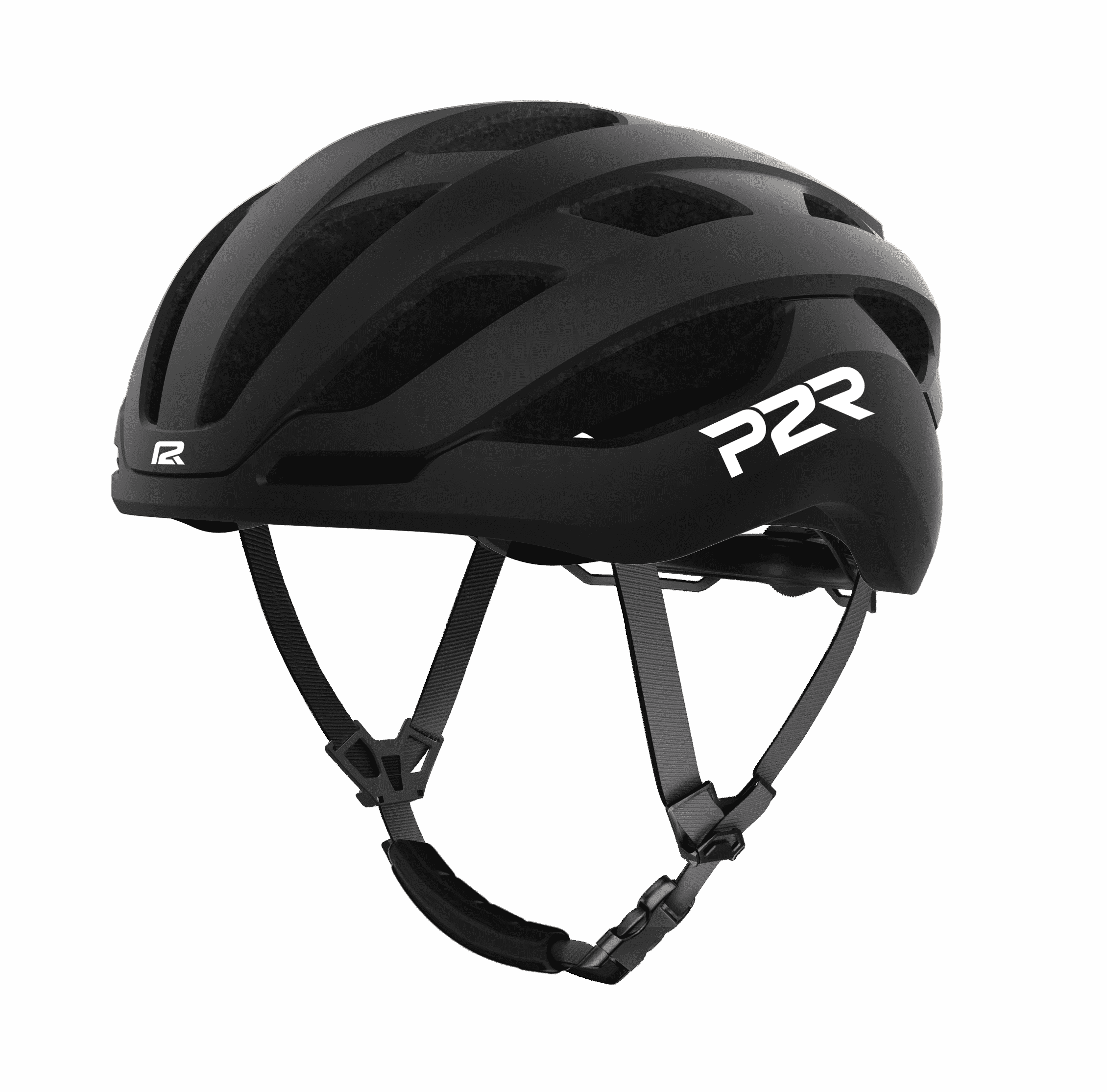 P2R Adult Road Bike Helmet with MIPS & USB Rear LED Light, Black (52-55CM)