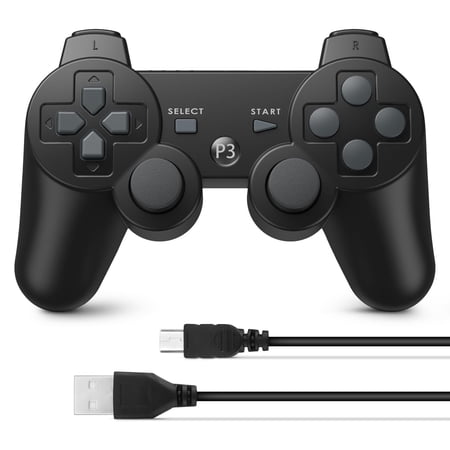 Wireless Controller Compatible with P3, Rechargable Remote Control Gamepad with Charging Cable for P3/PC
