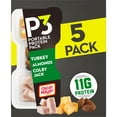 thumbnail image 1 of P3 Portable Protein Snack Pack with Turkey, Almonds & Colby Jack Cheese, 5 Count Box, 2 oz Trays, 1 of 16