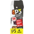 thumbnail image 1 of P3 Portable Protein Snack Pack with Chipotle Peanuts, Sunflower Kernels & Original Beef Jerky, 6 ct Box, 1.8 oz Trays, 1 of 7