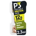thumbnail image 1 of P3 Portable Protein Snack Pack with Turkey, Ham & Cheddar Cheese, 2.3 oz Tray, 1 of 13