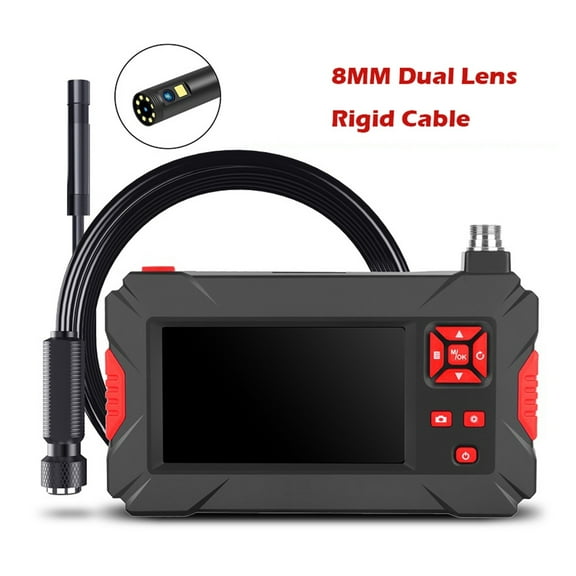P30 Dual Lens Camera Handhold Endoscope 4.3 Inch Screen Industrial Borescope With Display Inspection Snake Camera IP68 2600 MhA , User-Friendly Borescopes