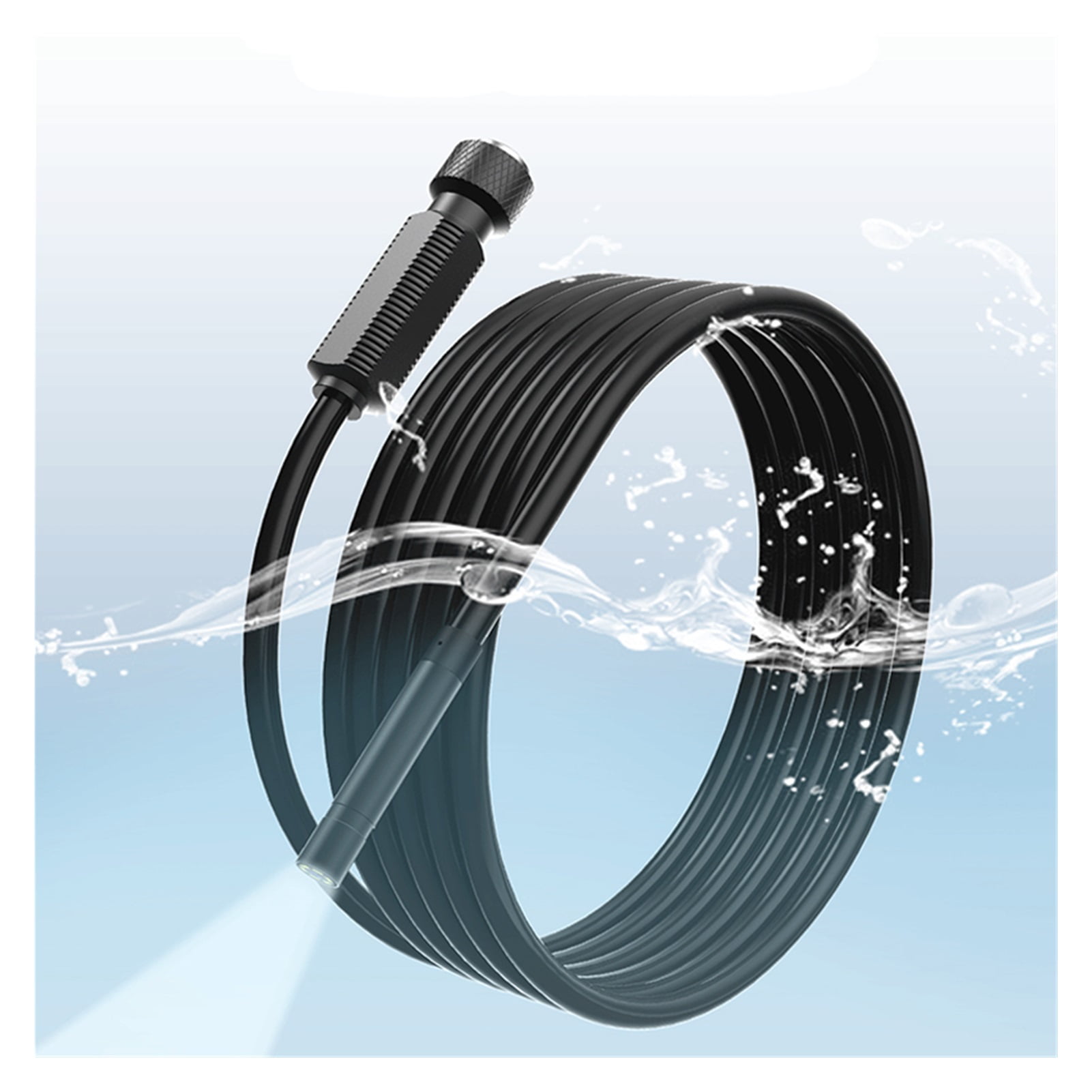 P30 Industrial Endoscope Camera 8mm/5.5mm/3.9mm Semi-rigid Snake Tube Cable Dual Lens only Camera Cable Without Screen Monitor ,Various Applicable