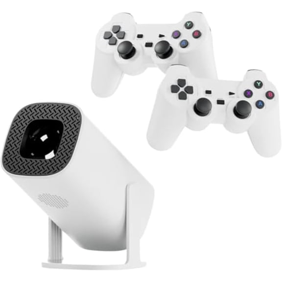 P30 Max Retro Gaming Projector, 2-in-1 Mobile Console, 4k Hd Resolution, Built-in Emulator, 36000 Classic Games, Wireless Controllers Included, Hdmi Connectivity, Wifi Enabled, App, Portable