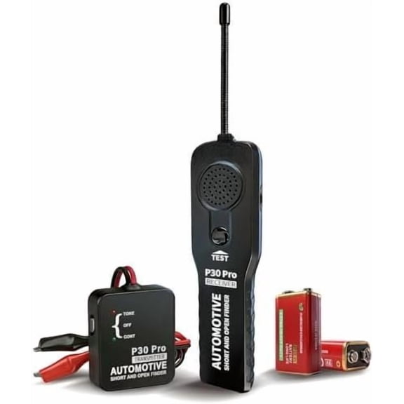 P30 Pro Circuit Tracer with LED Lights, Automotive Electrical Open & Short Finder, Fault Probe Tester, Diagnostic Tool for Wiring Repair, Toner, DC 6-42V(With )
