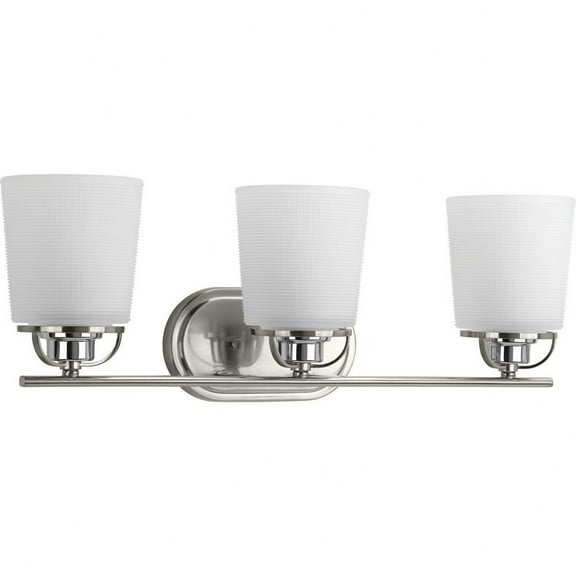 P300006-009-Progress Lighting-West Village - 3 Light in Farmhouse style - 23.25 Inches wide by 8.13 Inches high-Brushed Nickel Finish