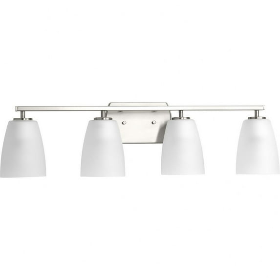 P300134-009-Progress Lighting-Leap - 4 Light in Modern style - 31.75 Inches wide by 8.38 Inches high-Brushed Nickel Finish